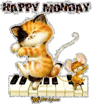 Happy Monday Glitter Images Phrase 3d PNG, 3d Happy Monday Text Gold